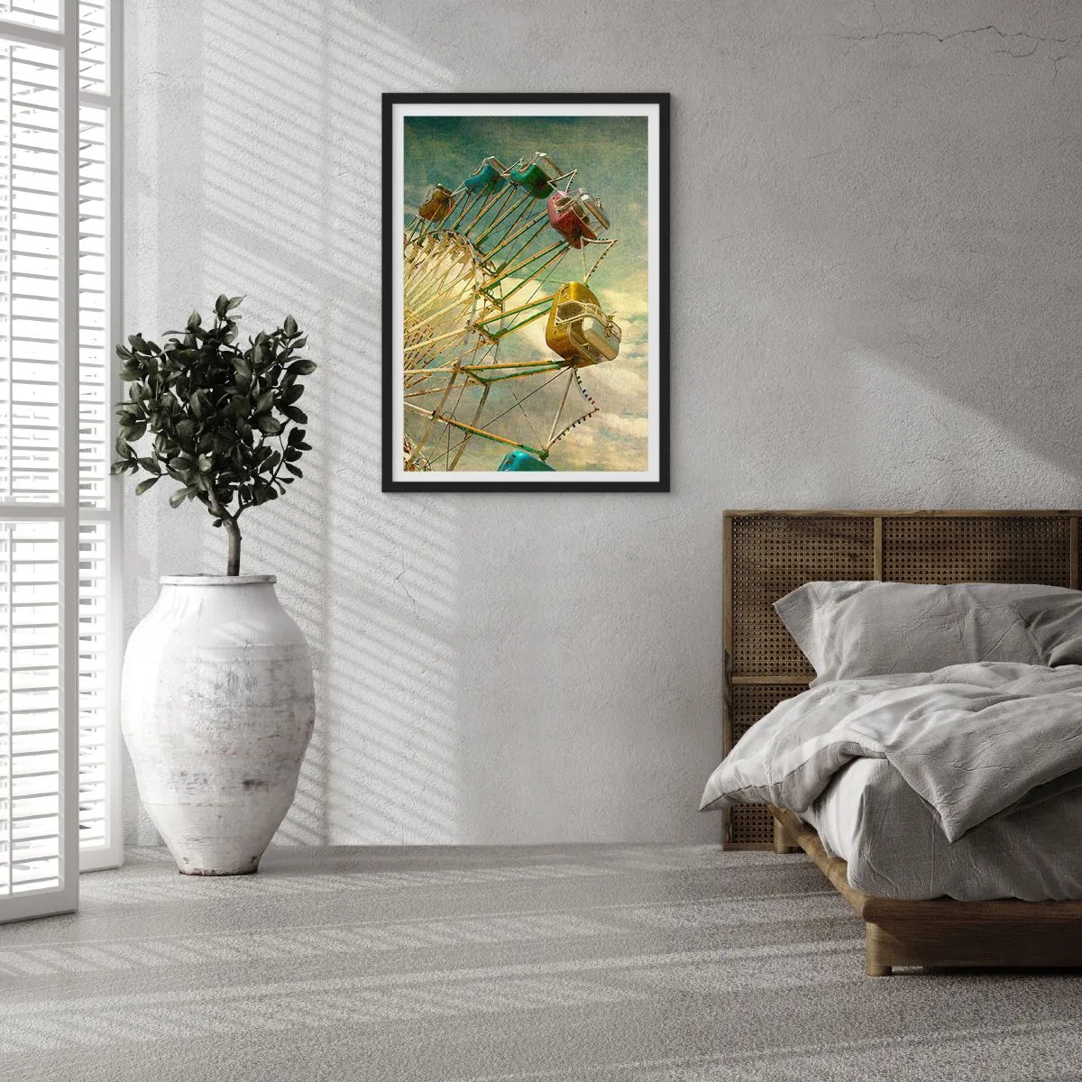 Poster în ramă neagră - Hai la distracție… - 70x100 cm