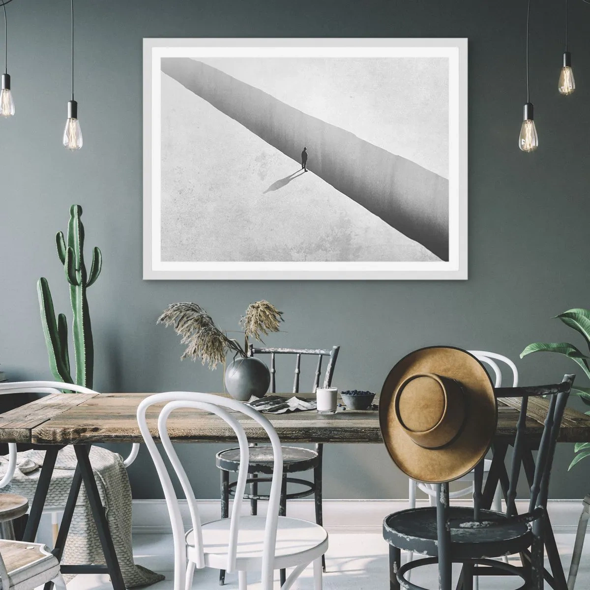 Poster în ramă albă - Obiectiv clar - 100x70 cm