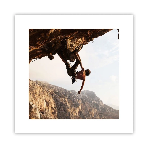 Poster - Lumea s-a micșorat într-un pumn pe un afloriment de bolovani - 30x30 cm