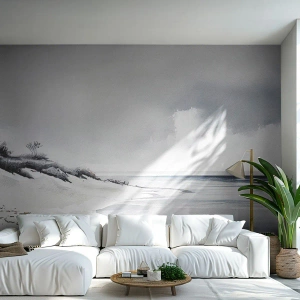 Tapet Premium Canvas - Întotdeauna împreună - Dunele, plajă, Ocean - 150x105 cm