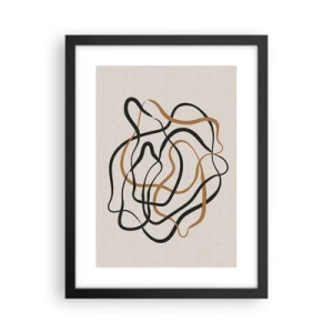 Poster în ramă neagră - Totul s-a încurcat - 30x40 cm