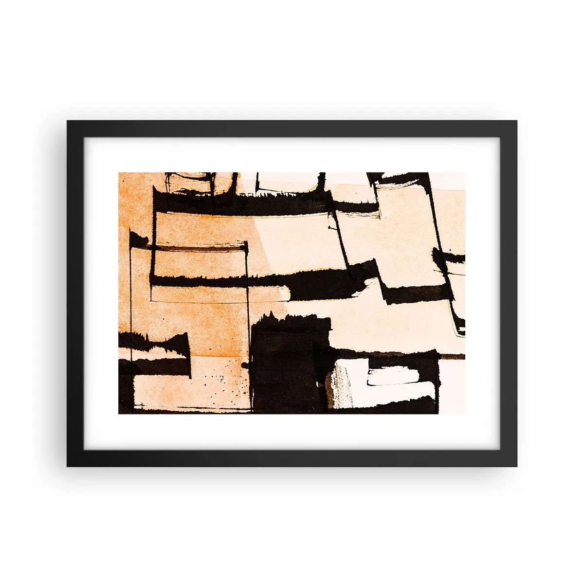 Poster în ramă neagră - Cu toate acestea, ordinea - 40x30 cm