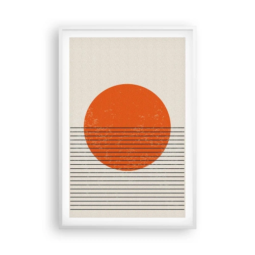 Poster în ramă albă - Întotdeauna soarele - 61x91 cm