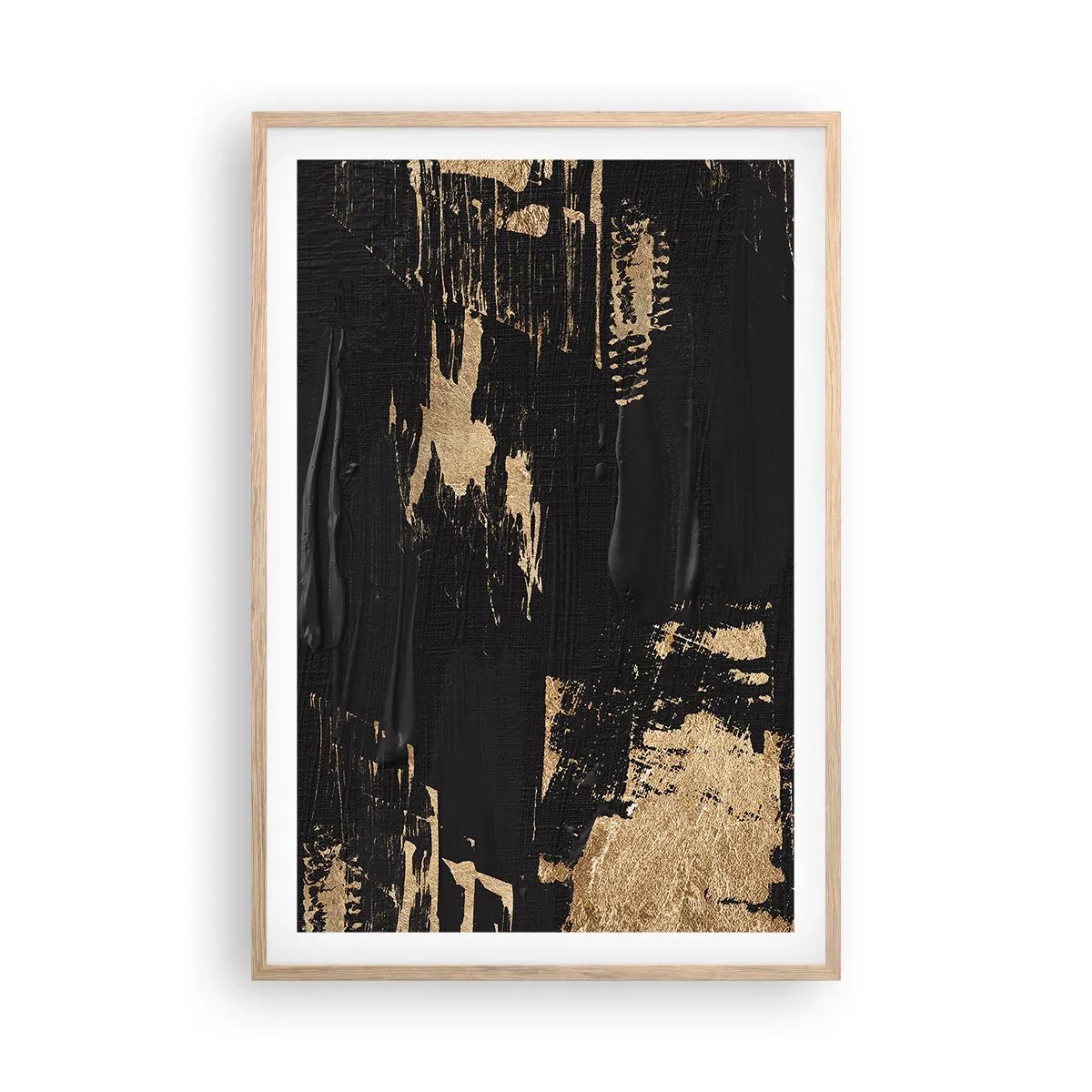 Poster în ramă de stejar deschis - O urmă de atingere - 61x91 cm