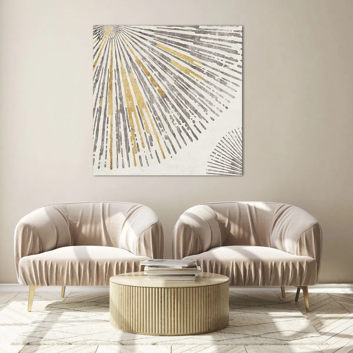 Tablou pe sticlă - Frumusețea razei - 30x30 cm