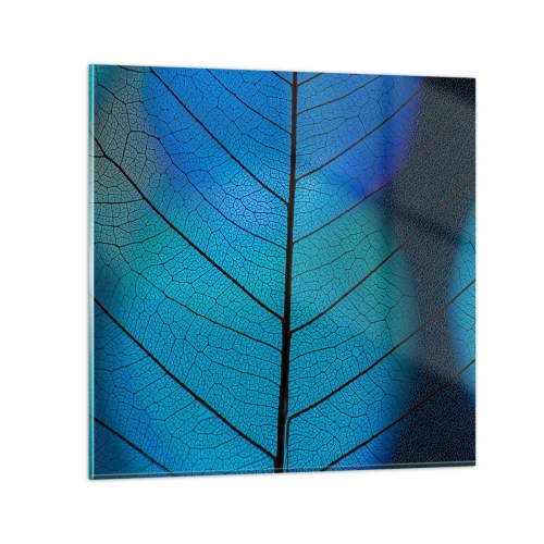 Tablou pe sticlă - Construcție de finețe - 70x70 cm