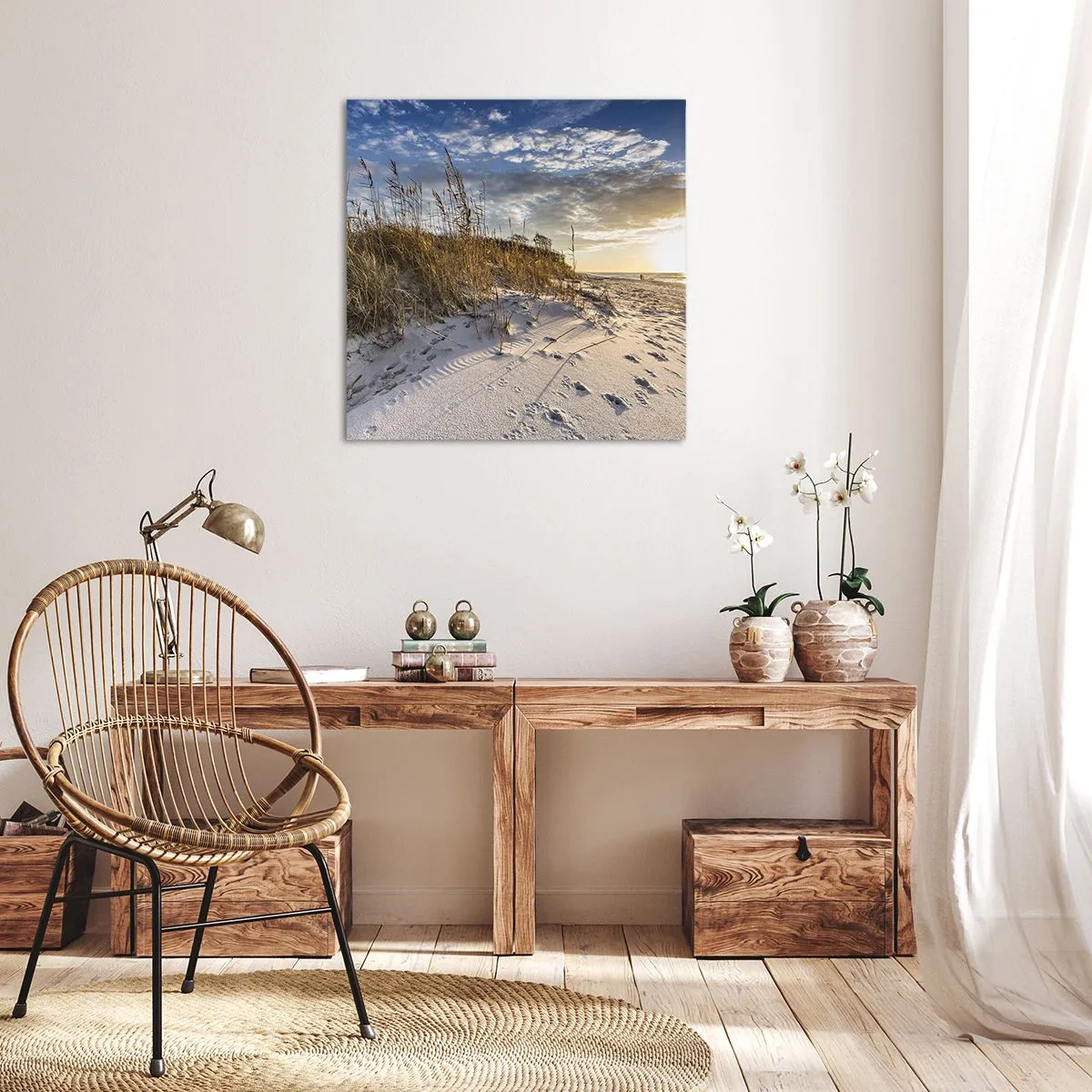 Tablou pe pânză - Invitație la o plimbare - 60x60 cm