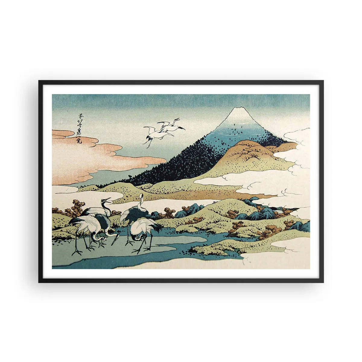 Poster în ramă neagră - În mod japonez - 100x70 cm