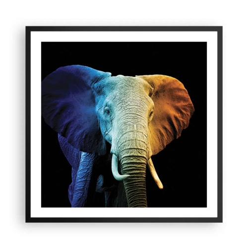 Poster în ramă neagră - Excentric, nu ciudat - 60x60 cm