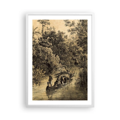 Poster în ramă albă - Călătorie la sursă - 50x70 cm