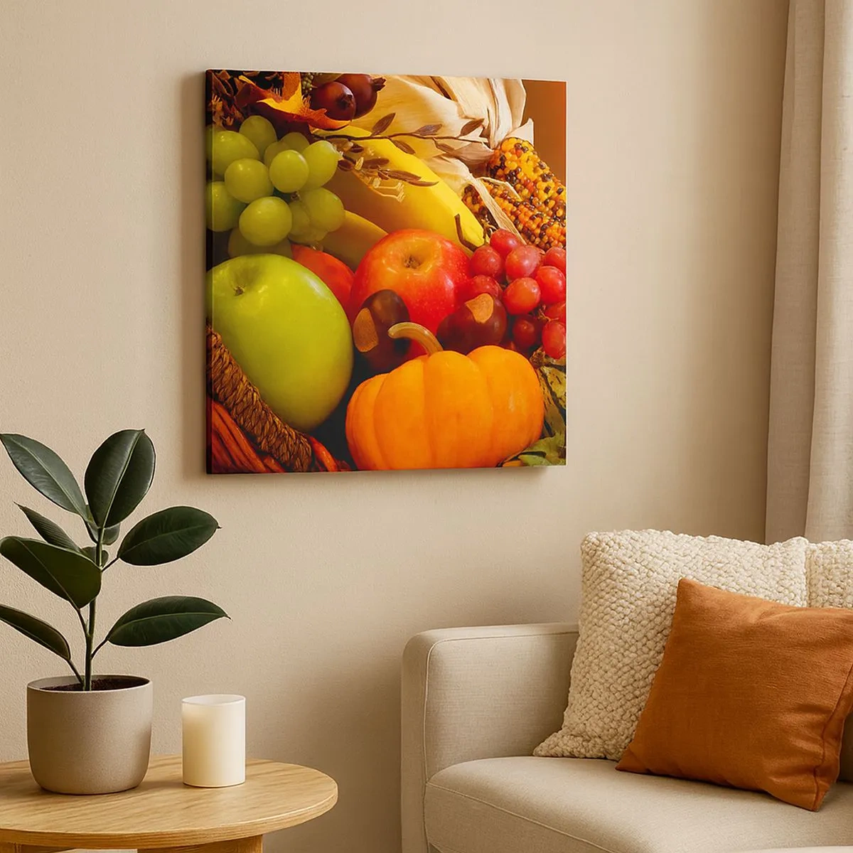 Tablou pe pânză - Coșul de recoltă - 30x30 cm