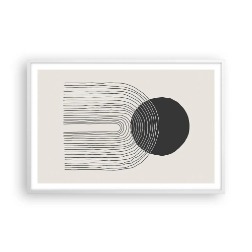 Poster în ramă albă - Tremurând și încrezător - 91x61 cm