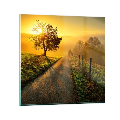 Tablou pe sticlă - O după-amiază de miel - 70x70 cm