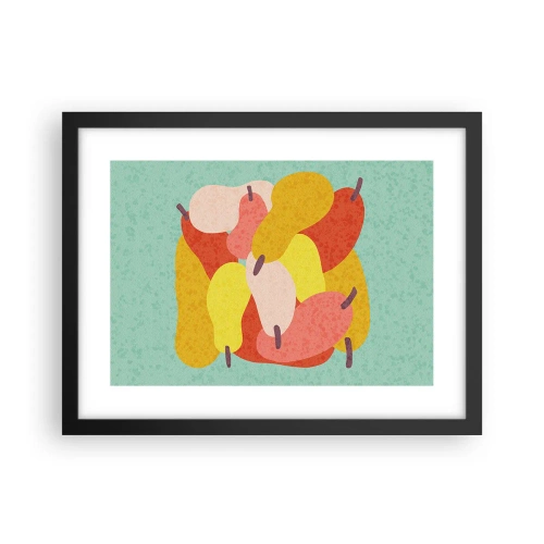 Poster în ramă neagră - Gustă soarele de vară - 40x30 cm