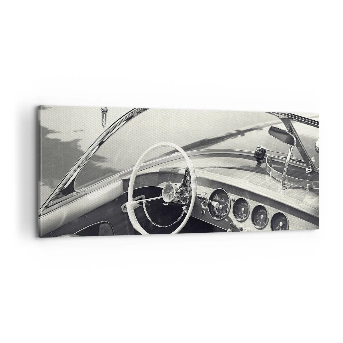 Tablou pe pânză - E timpul pentru cei bogați - 100x40 cm