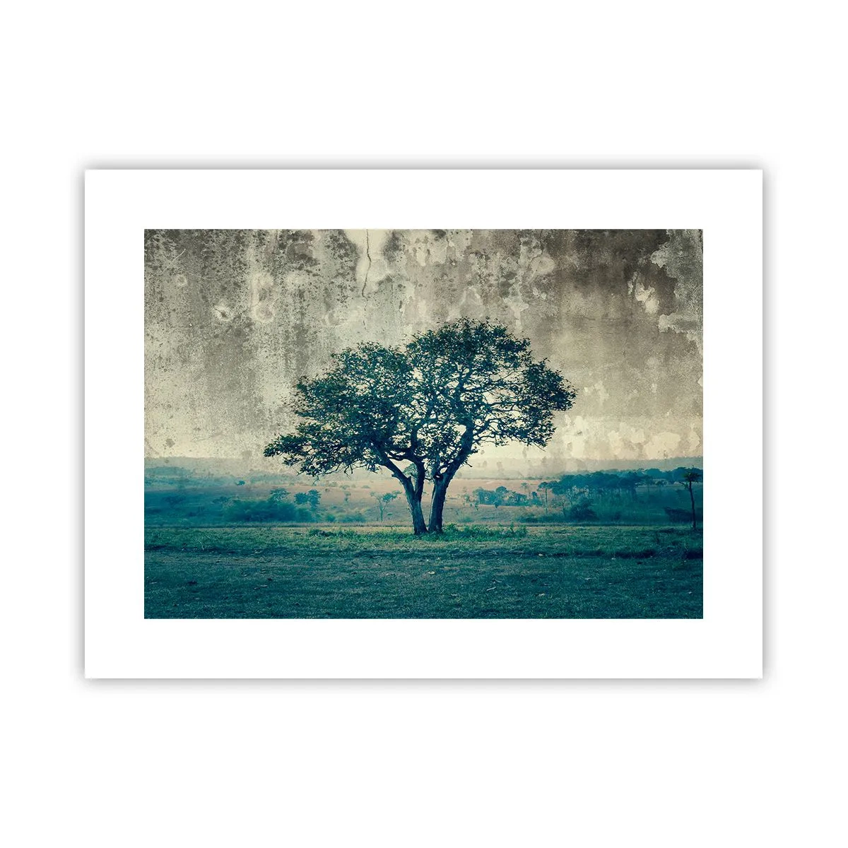 Poster - Un măr pe o pajiște albastră? - 40x30 cm