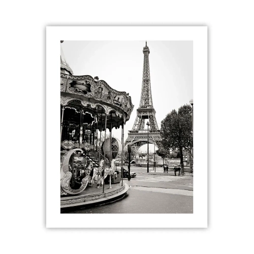 Poster - Distracții retro pariziene - 40x50 cm