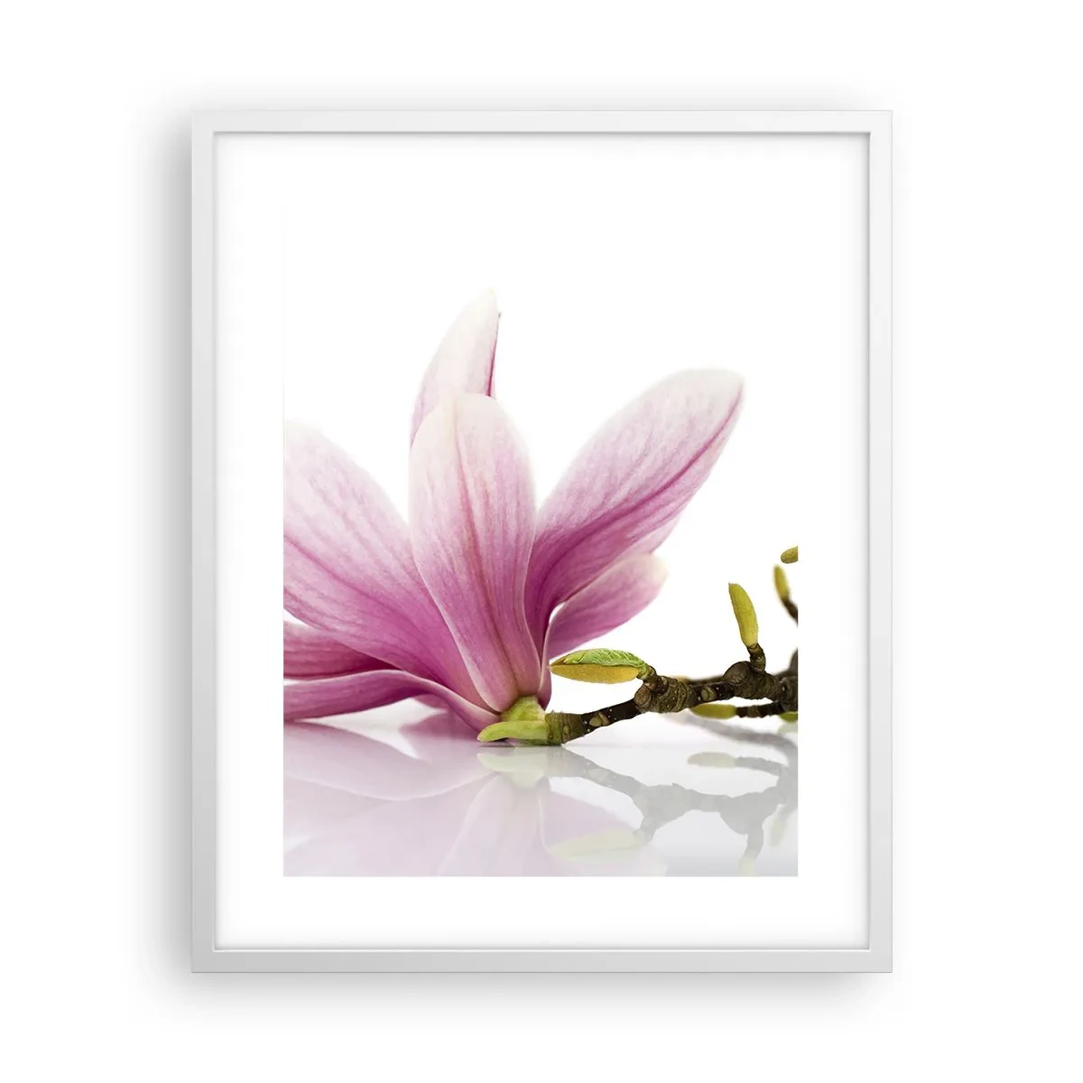 Poster în ramă albă - Delicate ca o adiere de primăvară - 40x50 cm
