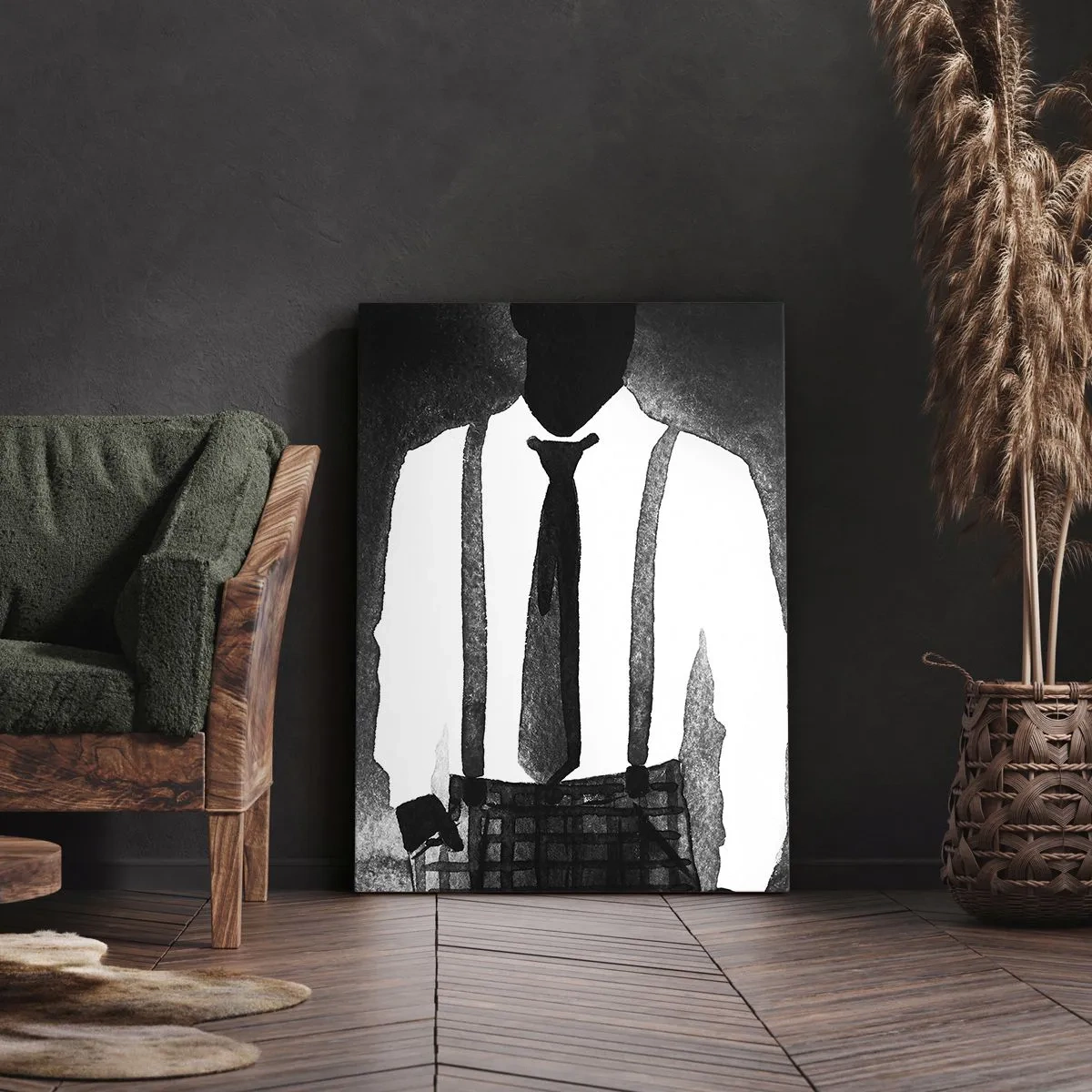 Tablou pe pânză - Într-o atmosferă noir - 50x70 cm