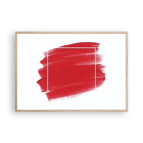 Poster în ramă de stejar deschis - În afara cadrului - 100x70 cm