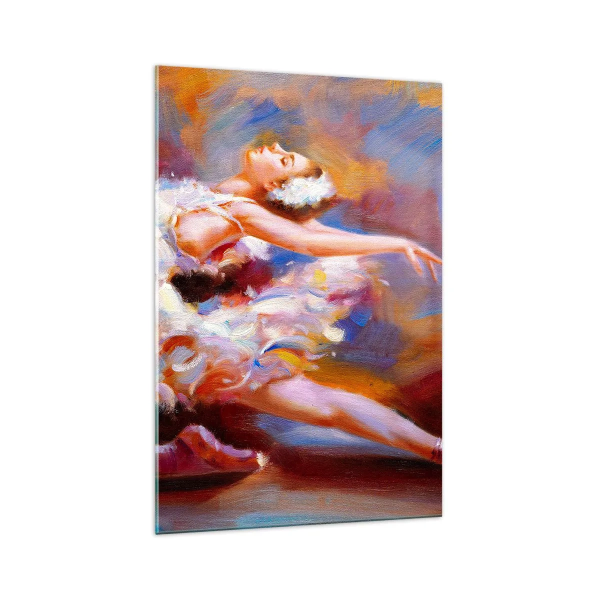 Tablou pe sticlă - Harul lebedei - 70x100 cm