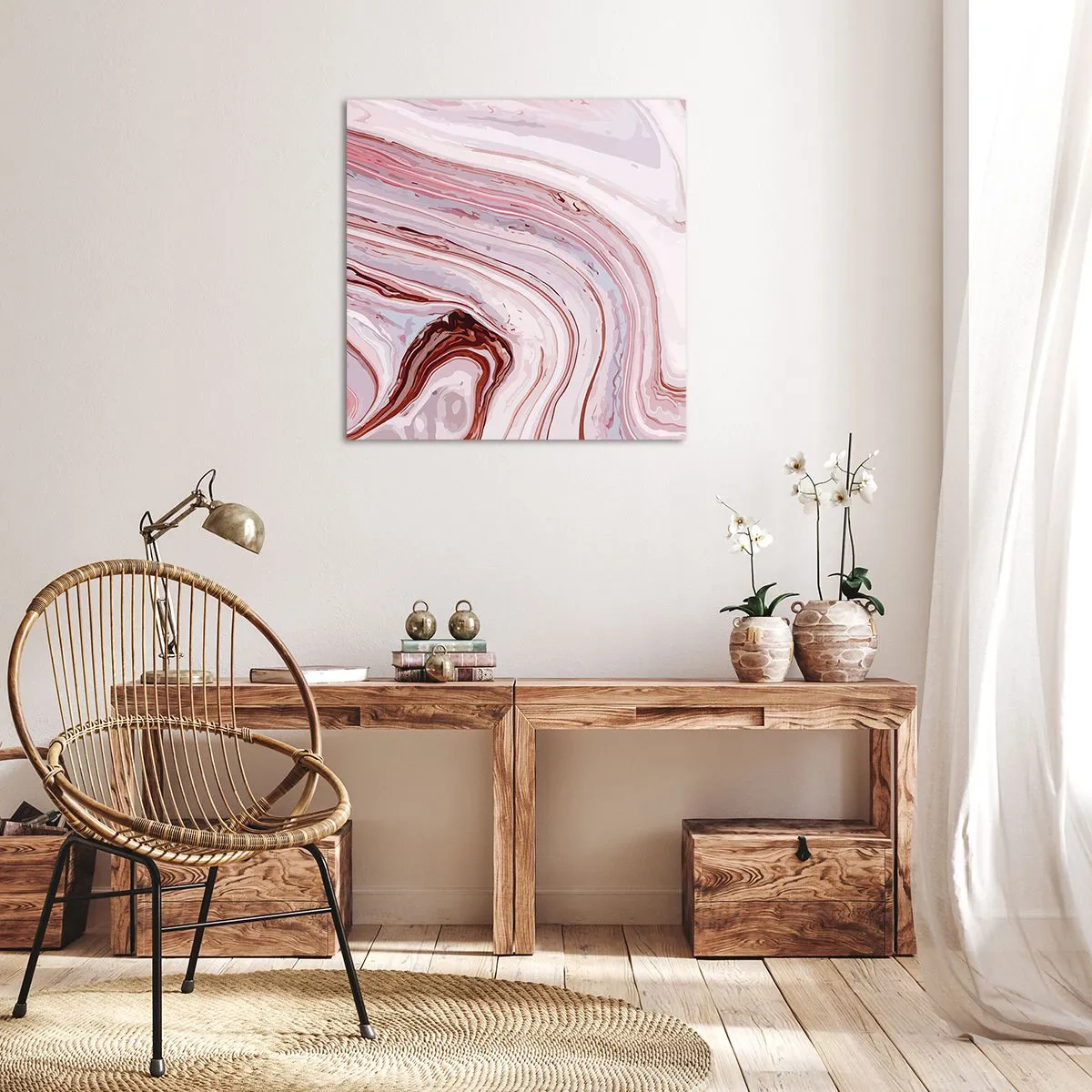 Tablou pe pânză - Drept înainte, apoi dreapta jos - 60x60 cm