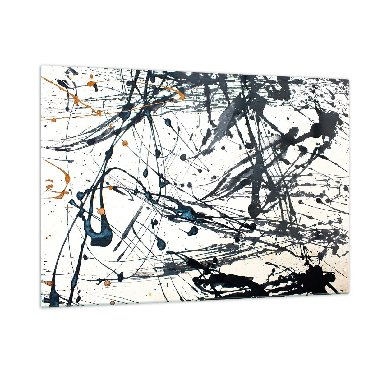 Tablou pe sticlă - Abstracție expresionistă - 120x80 cm