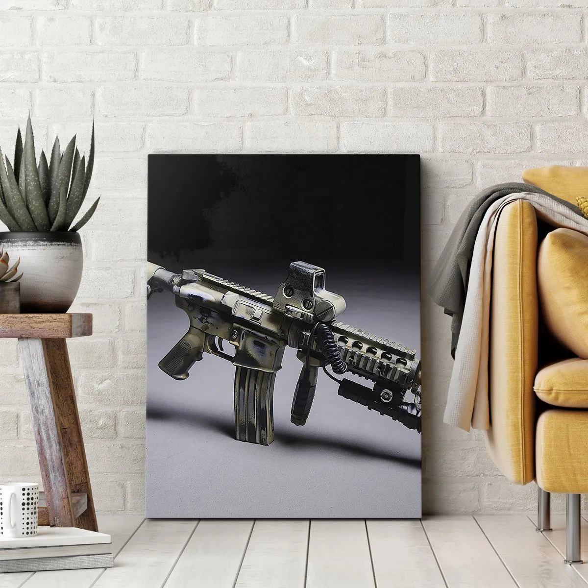 Tablou pe pânză - Întotdeauna amenințătoare - 45x80 cm