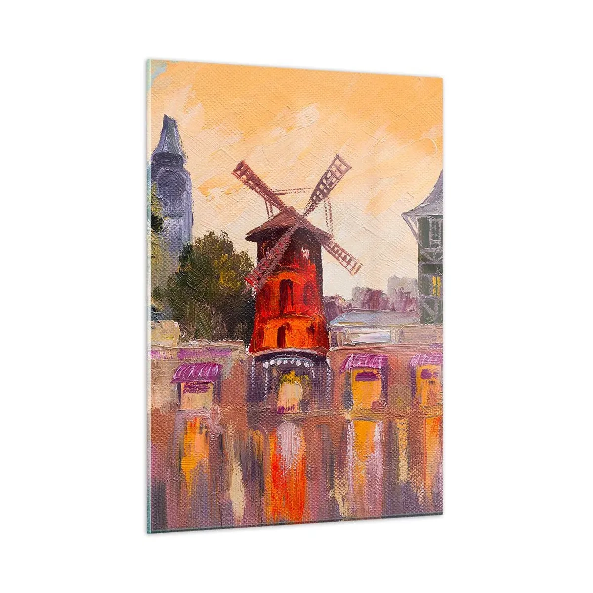 Tablou pe sticlă - Icoane pariziene - Moulin Rouge - 50x70 cm