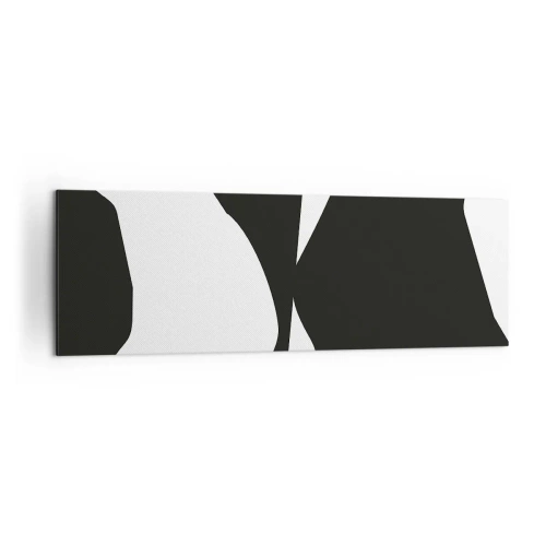 Tablou pe pânză - Pozitiv -negativ - 160x50 cm