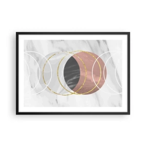 Poster în ramă neagră - Muzica sferelor - 70x50 cm