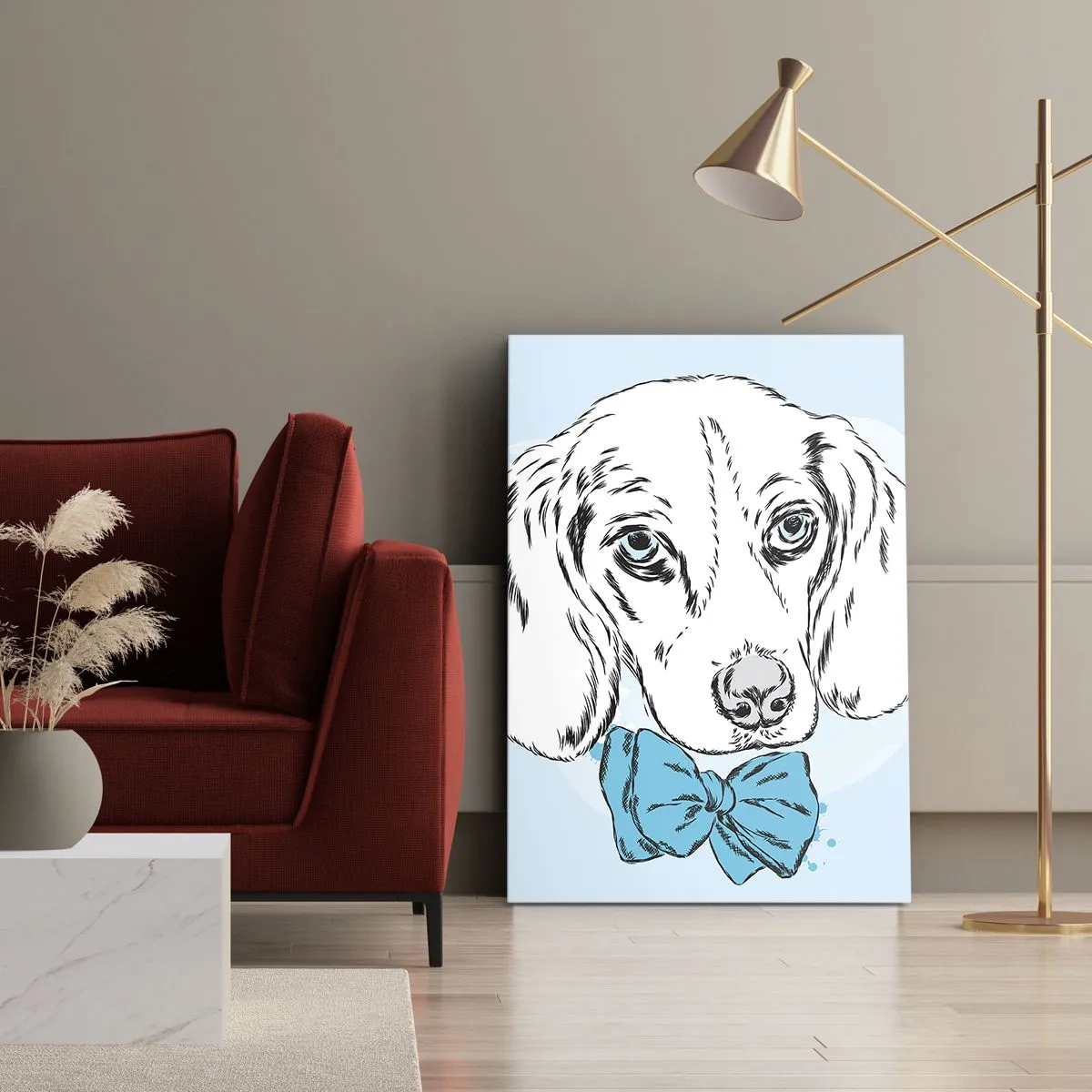 Tablou pe pânză - Eleganța câinelui - 50x70 cm