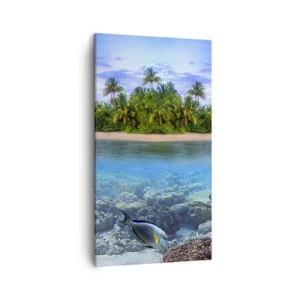 Tablou pe pânză - Insula paradisiacă vă invită - 45x80 cm