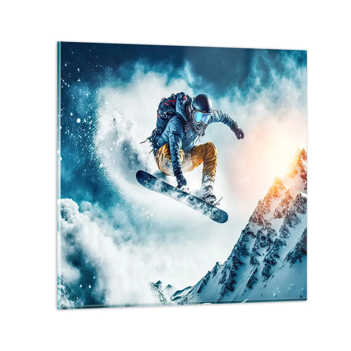 Tablou pe sticlă - Emoții extreme - 60x60 cm