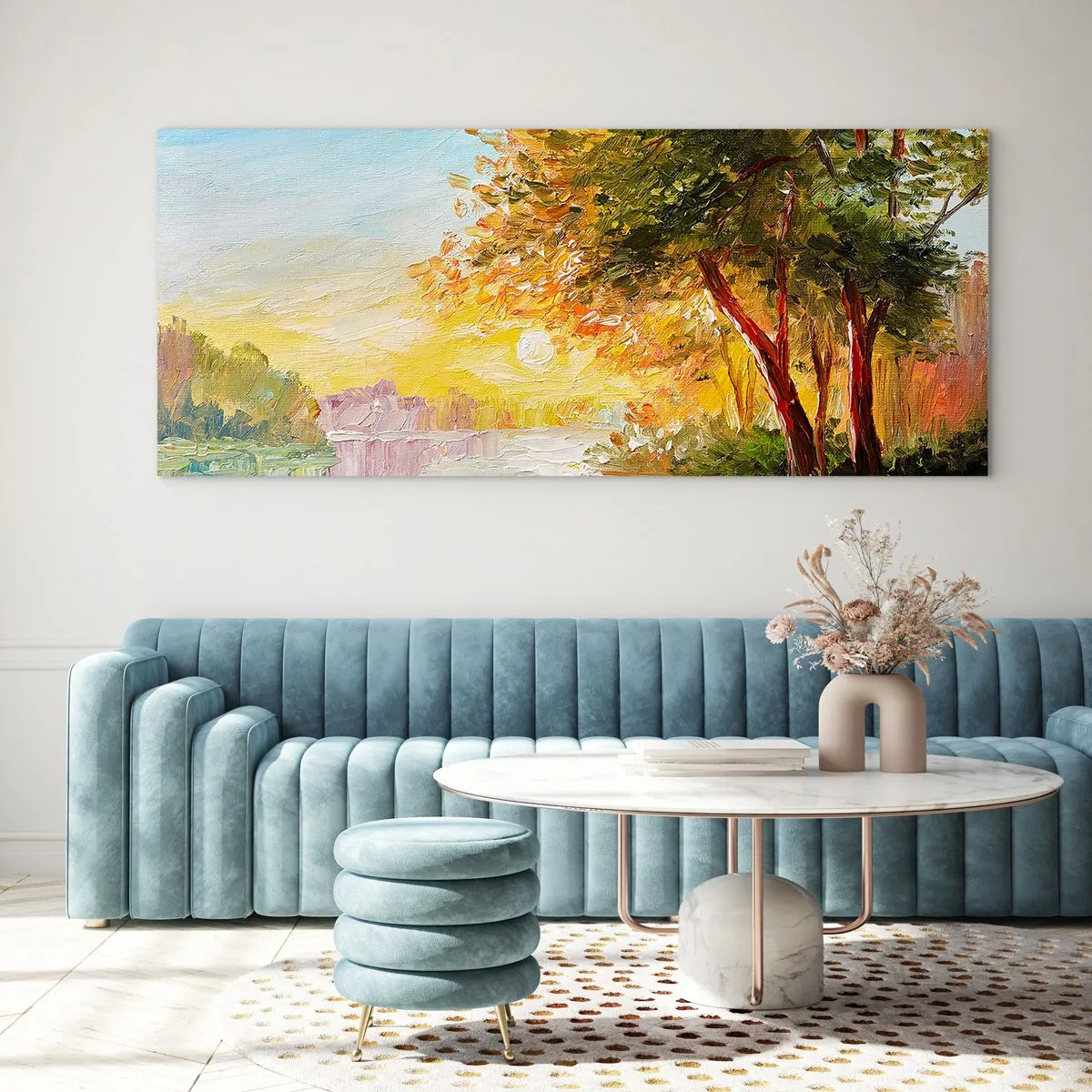 Tablou pe sticlă - Et in Arcadia ego - 100x40 cm