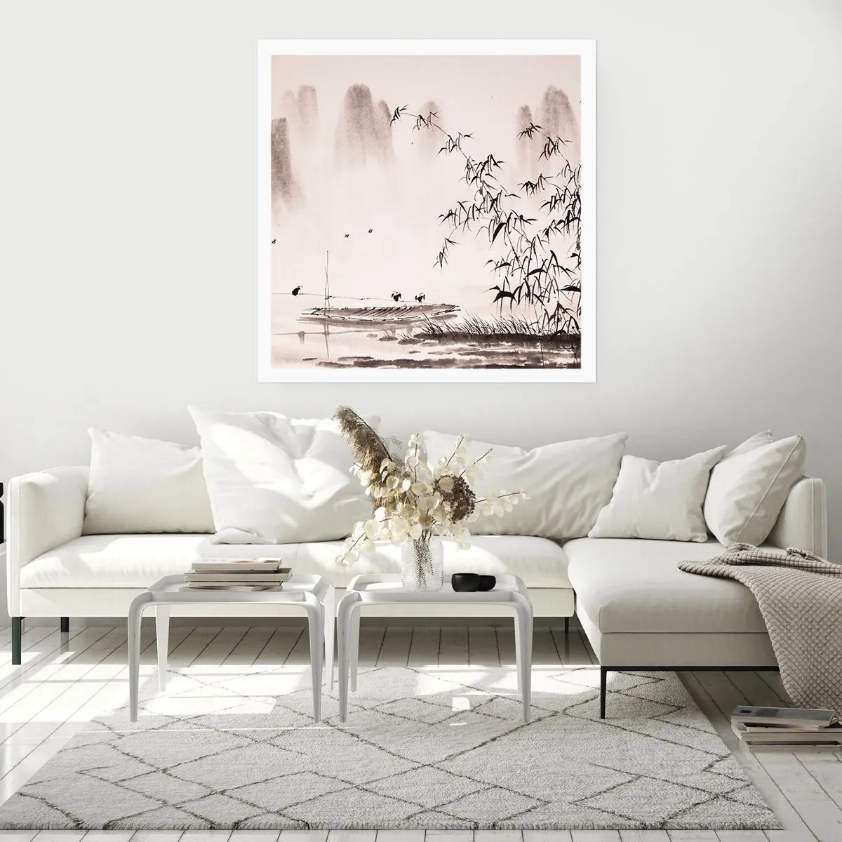 Poster - Liniștea câmpurilor de orez - 50x50 cm