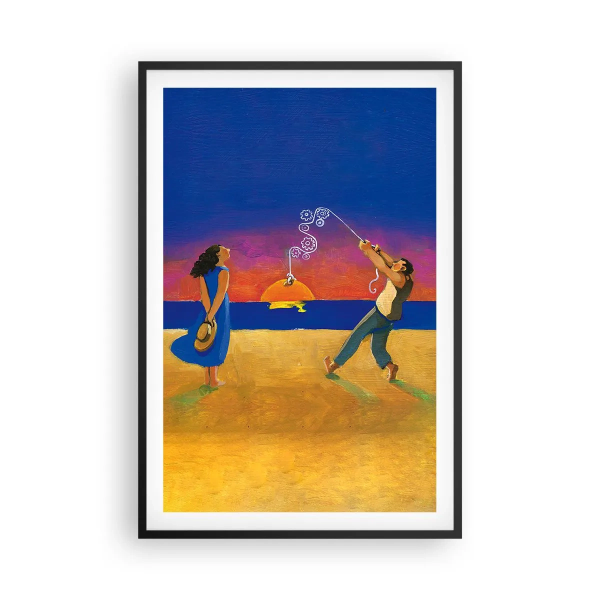Poster în ramă neagră - Mai mult decât o stea din cer - 61x91 cm
