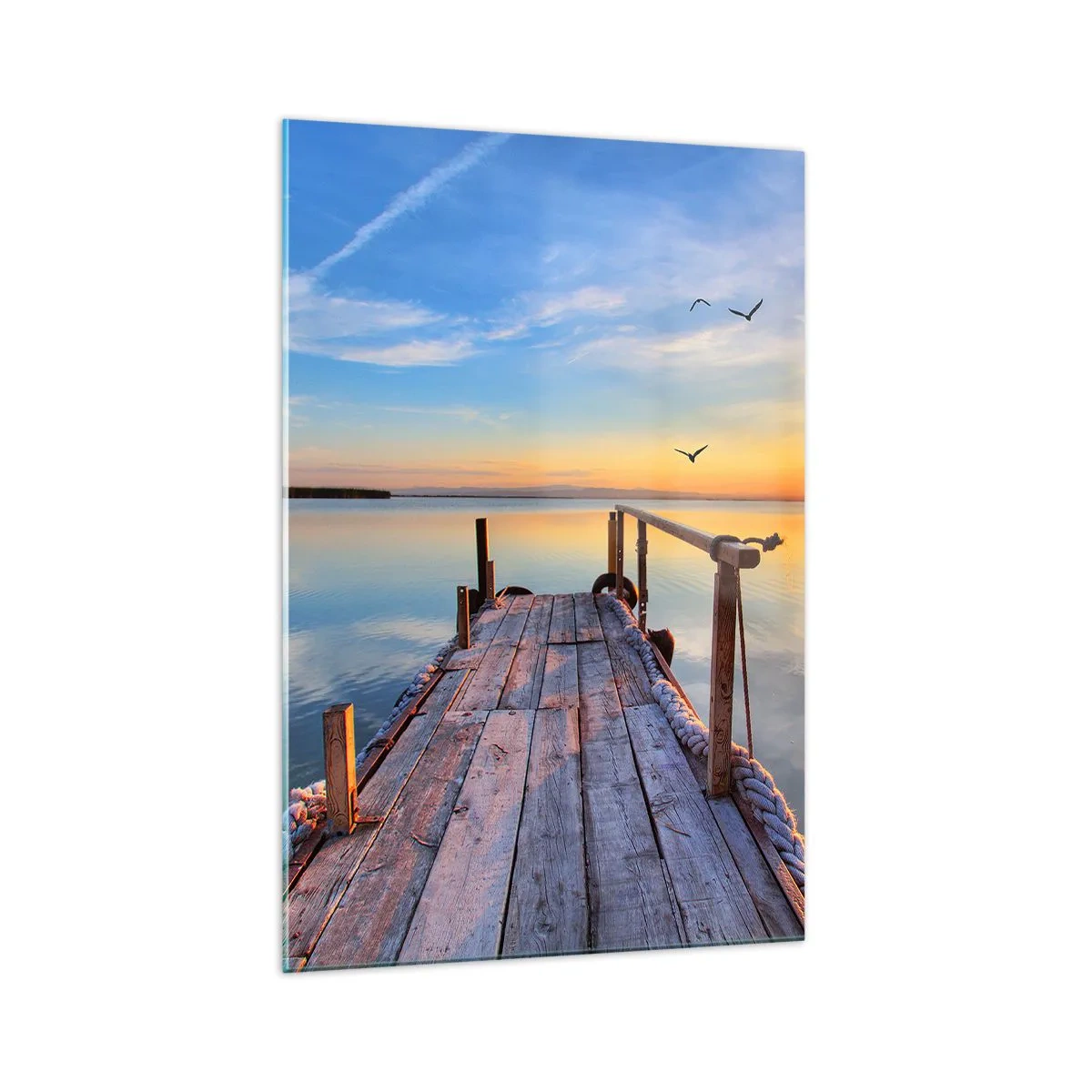 Tablou pe sticlă - Mergând înainte spre soare - 70x100 cm