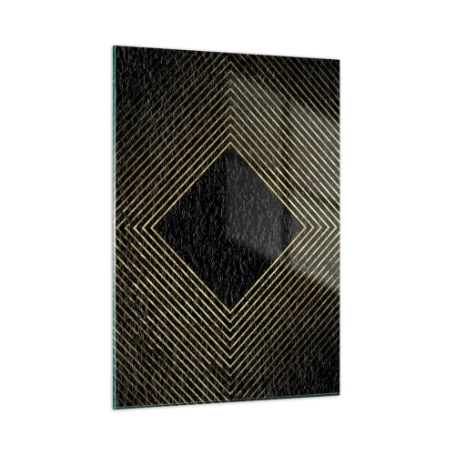 Tablou pe sticlă - Geometrie în stil glamour - 50x70 cm