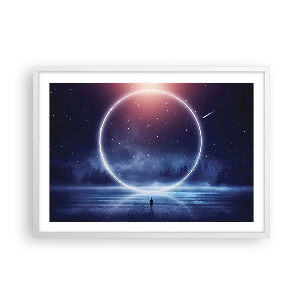 Poster în ramă albă - Ei sunt deja aici... - 70x50 cm