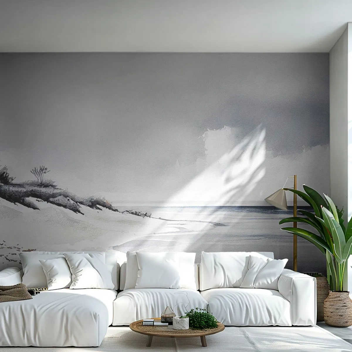 Tapet Premium Sand - Întotdeauna împreună - Dunele, plajă, Ocean - 100x70 cm