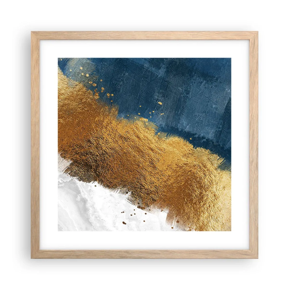 Poster în ramă de stejar deschis - Culorile verii - 40x40 cm