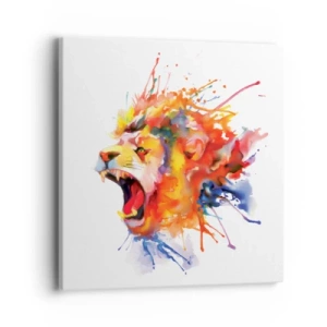 Tablou pe pânză - Explodează de furie  - 40x40 cm