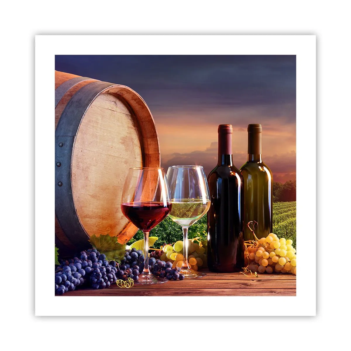 Poster - Aici viața are un gust - 50x50 cm