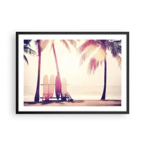 Poster în ramă neagră - Va fi o zi minunată - 70x50 cm
