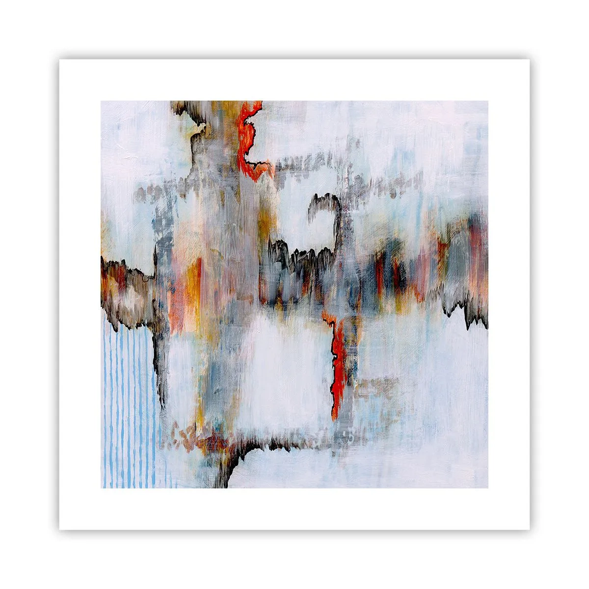 Poster - Cu bățul pe apă - 40x40 cm