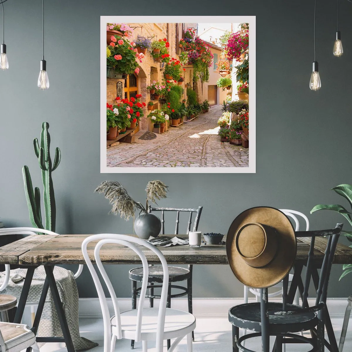 Poster - Într-un potop de flori - 30x30 cm