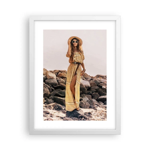 Poster în ramă albă - Magia pietrelor - 30x40 cm