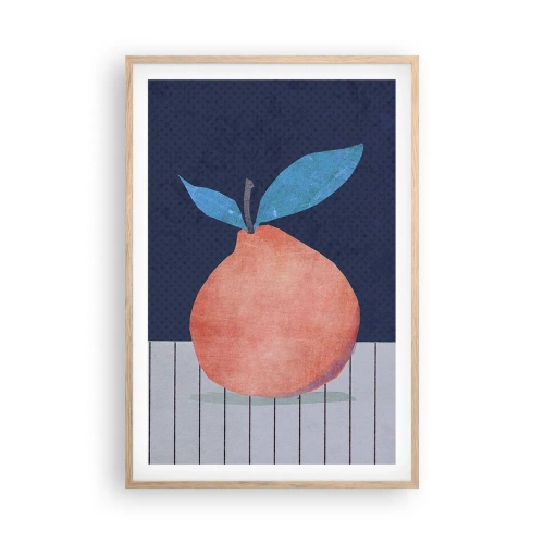 Poster în ramă de stejar deschis - Convexitate și plan - 61x91 cm