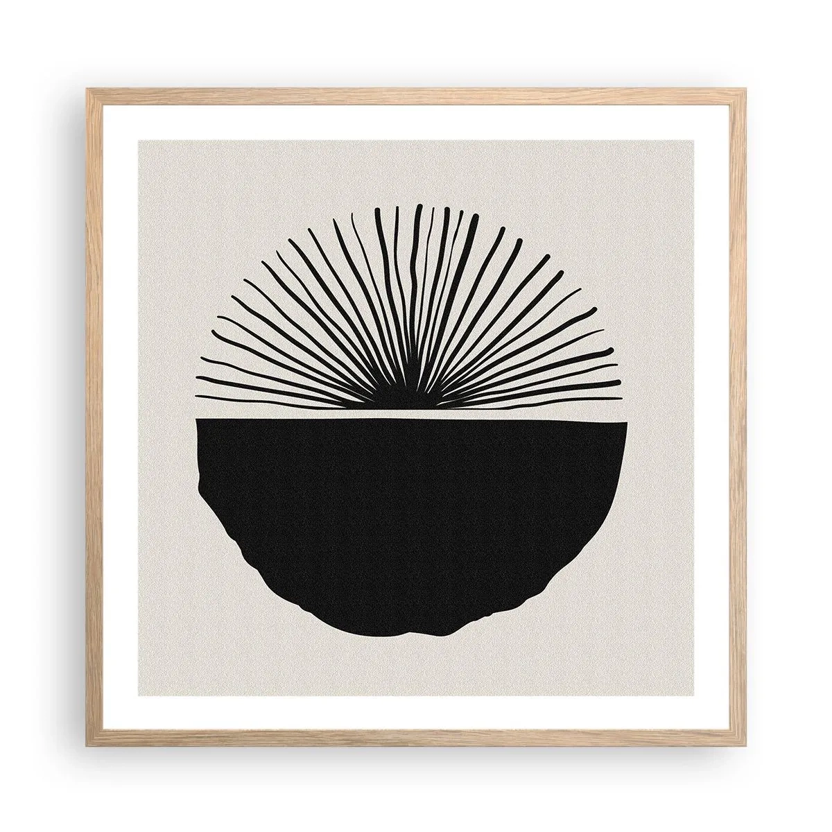 Poster în ramă de stejar deschis - Gama de posibilități - 60x60 cm